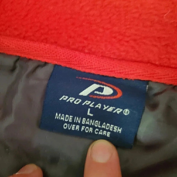 Men's PRO PLAYER Full-Zip Red Fleece Jacket Nebraska Cornhuskers SZ L Large - Picture 8 of 12